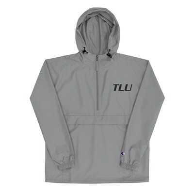 TLU Softball Black Embroidered Champion Packable Jacket