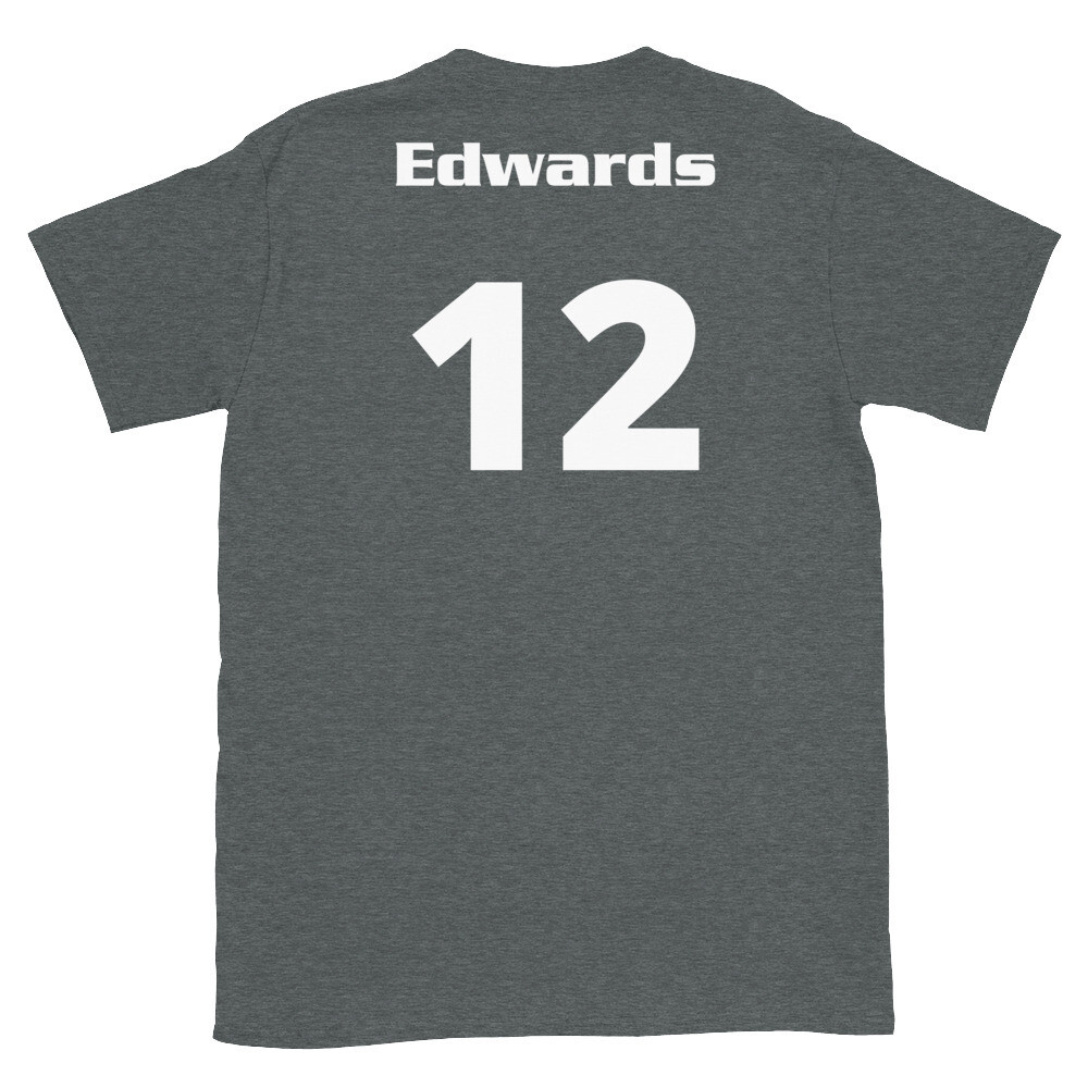 TLU Softball Number 12 Edwards Short-Sleeve Unisex T-Shirt