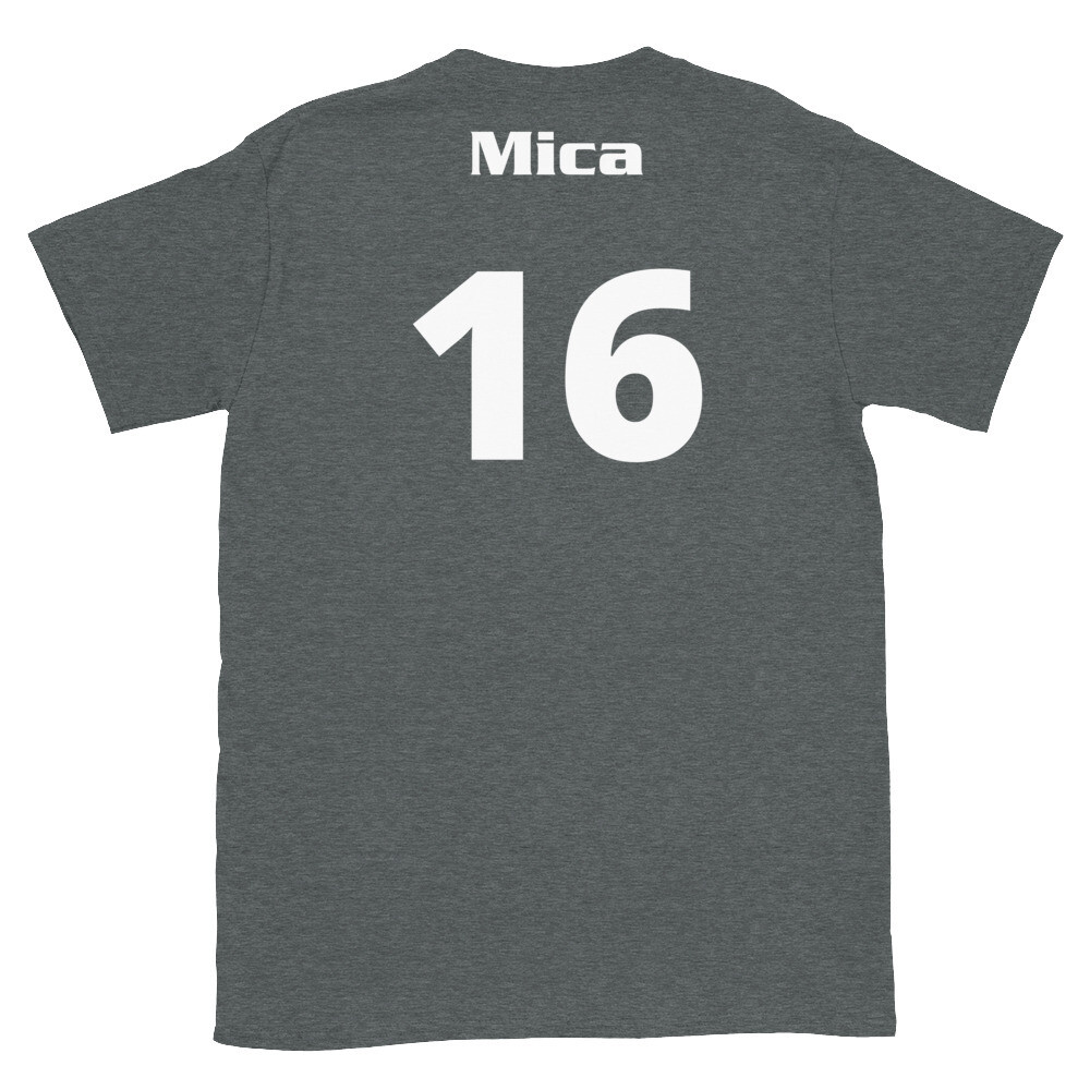 TLU Softball Number 16 Mica Short-Sleeve Unisex T-Shirt