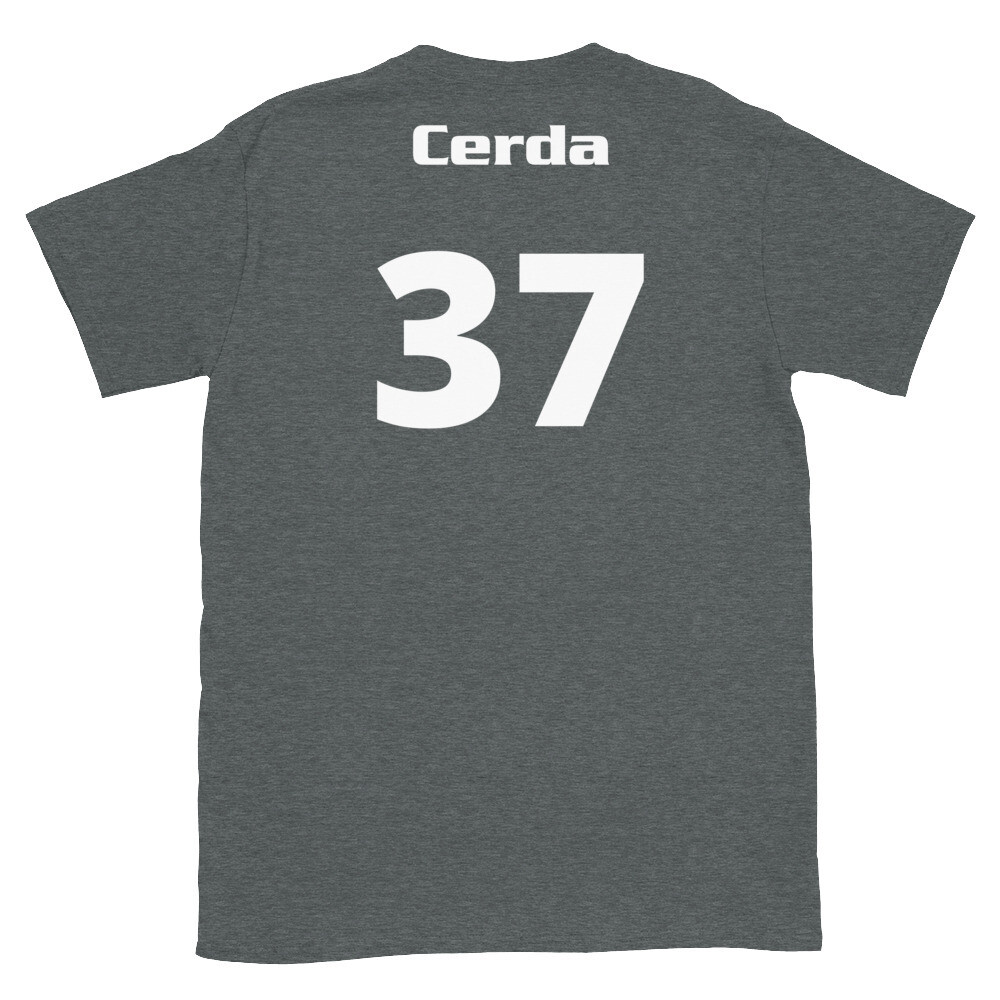 TLU Softball Number 37 Cerda Short-Sleeve Unisex T-Shirt