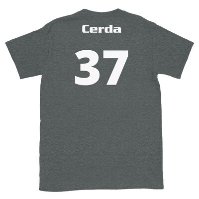 TLU Softball Number 37 Cerda Short-Sleeve Unisex T-Shirt