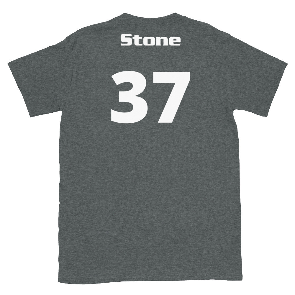 TLU Softball Number 37 Stone Short-Sleeve Unisex T-Shirt