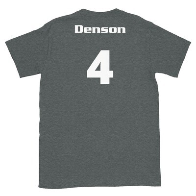 TLU Softball Number 4 Denson Short-Sleeve Unisex T-Shirt