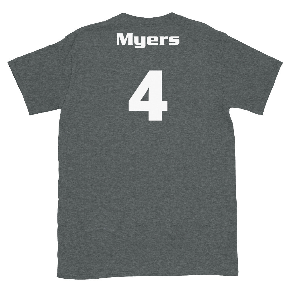TLU Softball Number 4 Myers Short-Sleeve Unisex T-Shirt