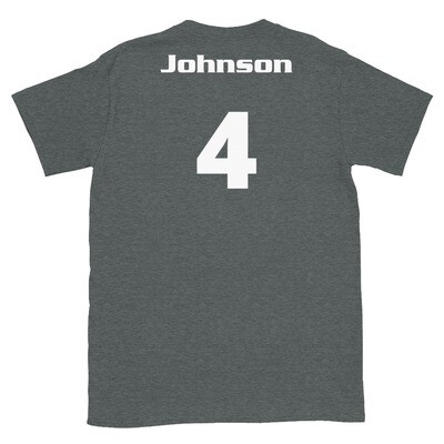 TLU Softball Number 4 Johnson Short-Sleeve Unisex T-Shirt