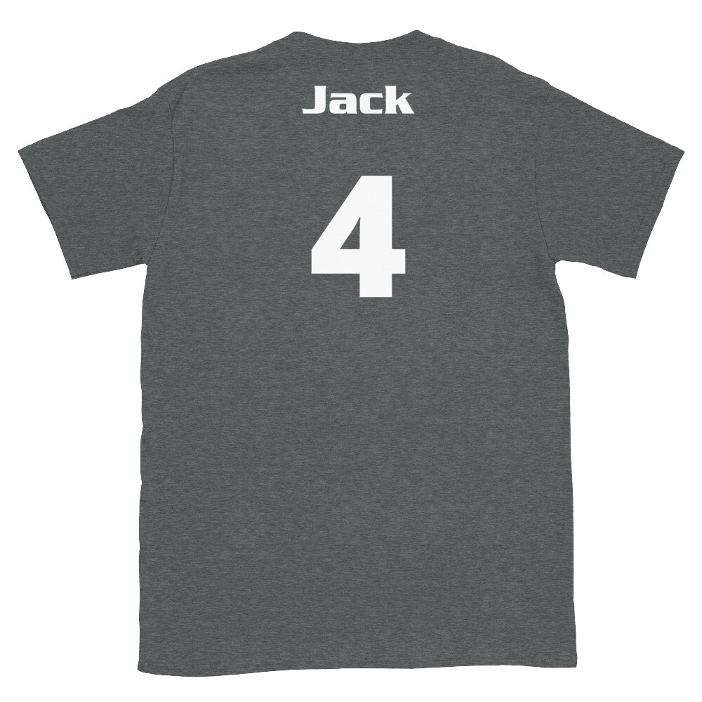 TLU Softball Number 4 Jack Short-Sleeve Unisex T-Shirt