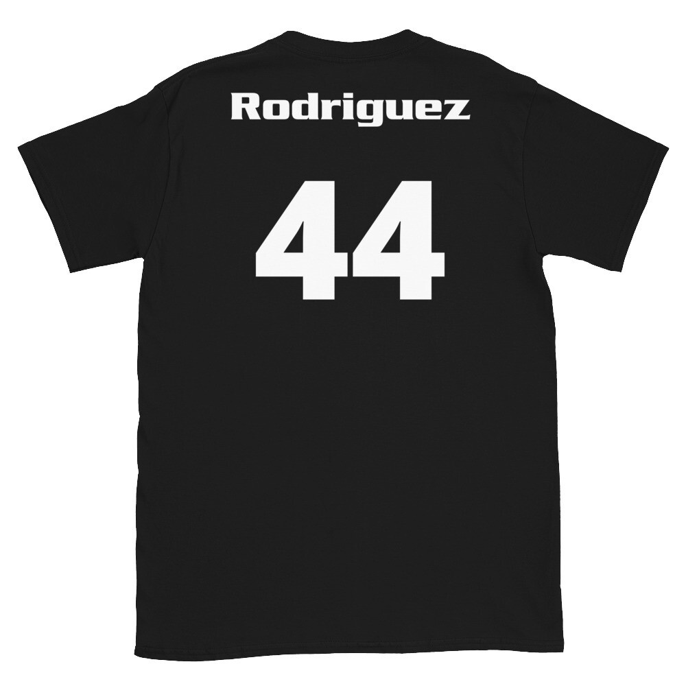 TLU Softball Number 44 Rodriguez Short-Sleeve Unisex T-Shirt, Color: Black, Size: S