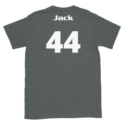 TLU Softball Number 44 Jack Short-Sleeve Unisex T-Shirt