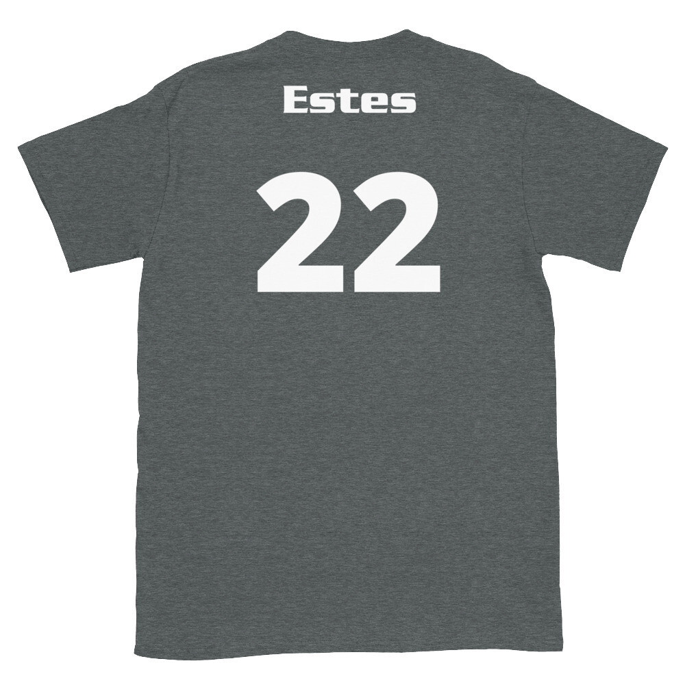 TLU Softball Number 22 Estes Short-Sleeve Unisex T-Shirt