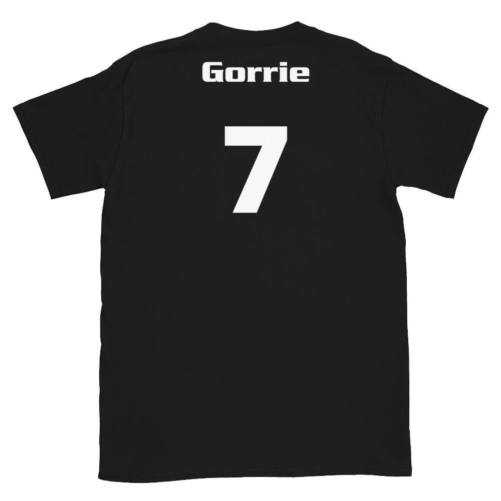 TLU Softball Number 7 Gorrie Short-Sleeve Unisex T-Shirt, Color: Black, Size: S