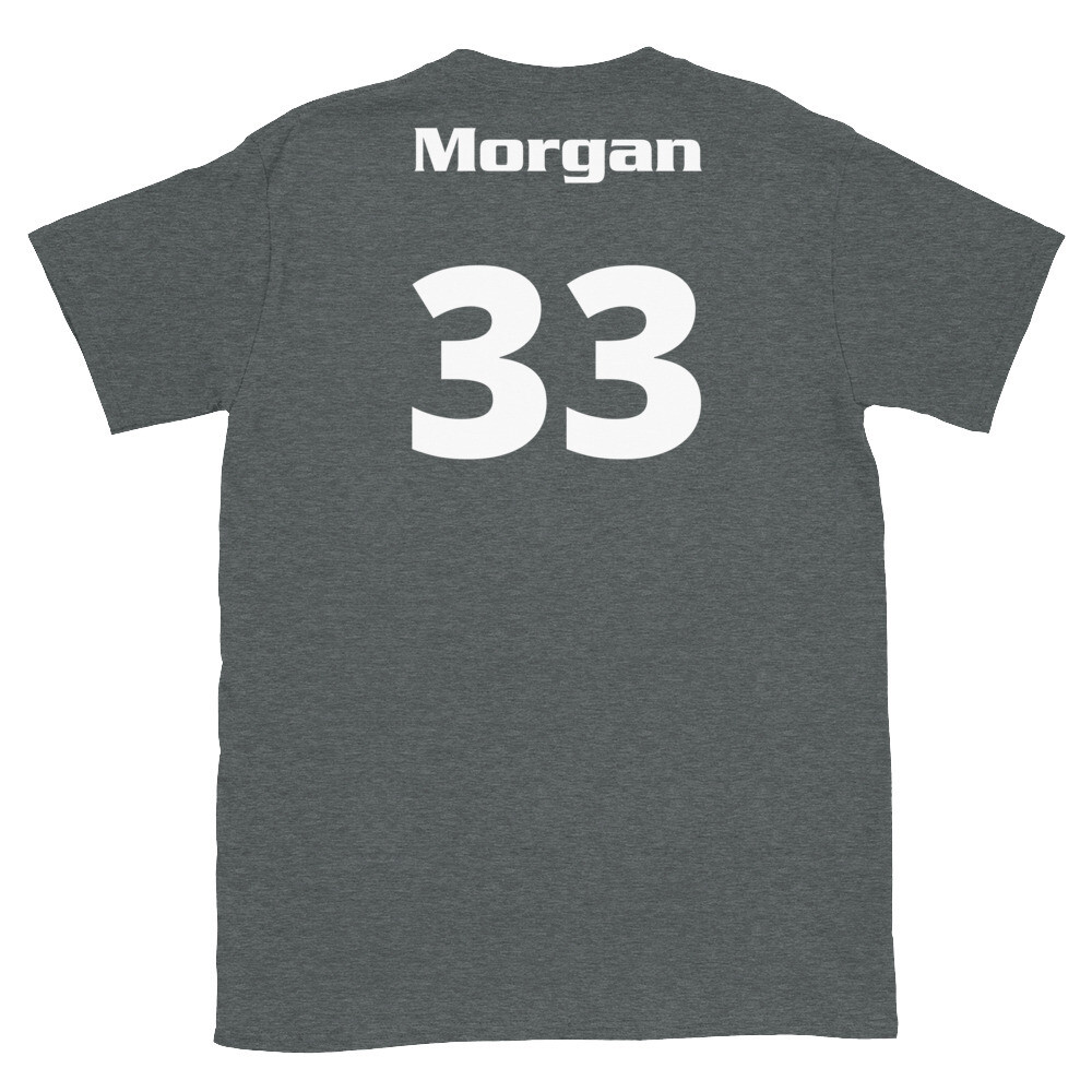 TLU Softball Number 33 Morgan Short-Sleeve Unisex T-Shirt