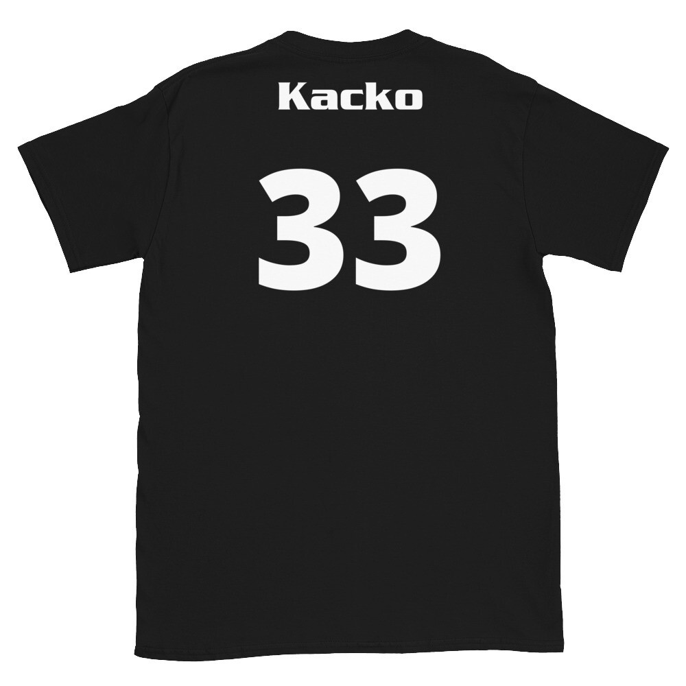 TLU Softball Number 33 Kacko Short-Sleeve Unisex T-Shirt, Color: Black, Size: S