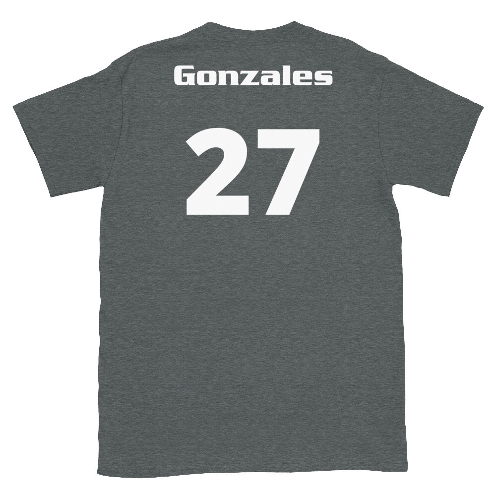 TLU Softball Number 27 Gonzales Short-Sleeve Unisex T-Shirt