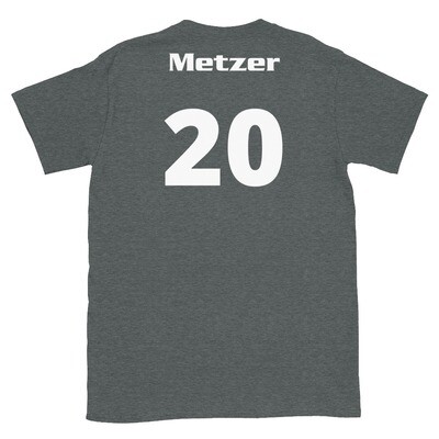 TLU Softball Number 20 Metzer Short-Sleeve Unisex T-Shirt