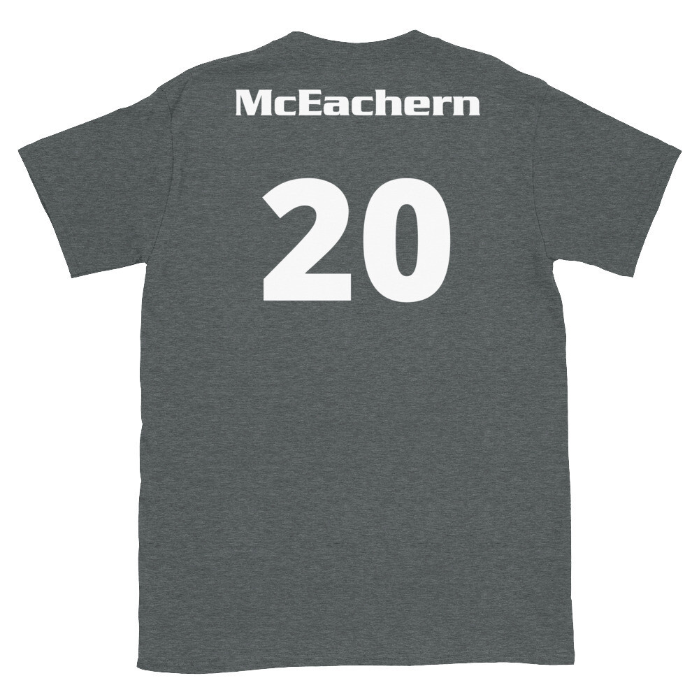 TLU Softball Number 20 McEachern Short-Sleeve Unisex T-Shirt