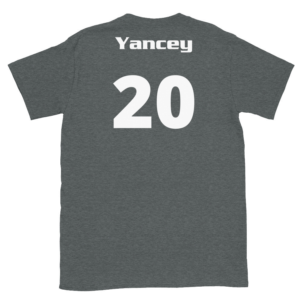 TLU Softball Number 20 Yancey Short-Sleeve Unisex T-Shirt