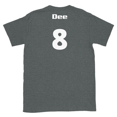 TLU Softball Number 8 Dee Short-Sleeve Unisex T-Shirt