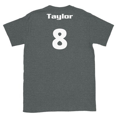 TLU Softball Number 8  Taylor Short-Sleeve Unisex T-Shirt