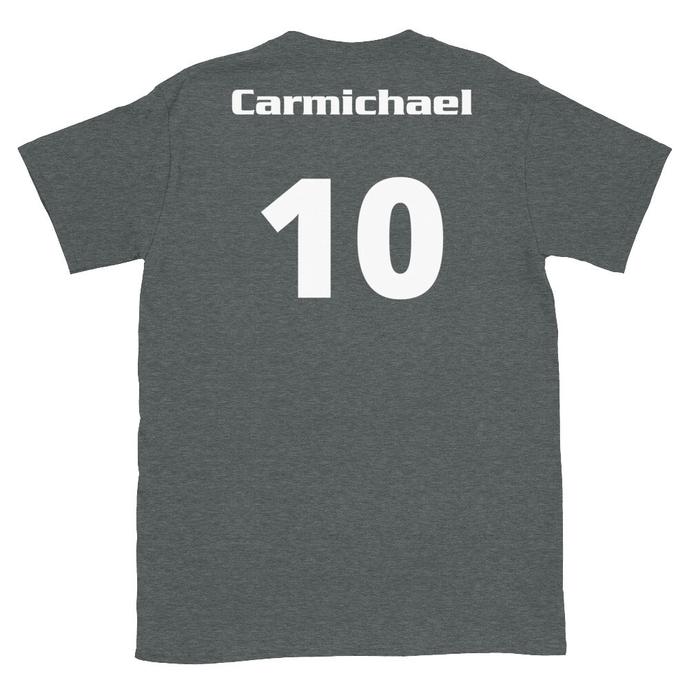 TLU Softball Number 10 Carmichael Short-Sleeve Unisex T-Shirt
