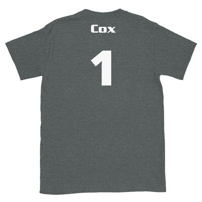TLU Softball Number 1 Cox Short-Sleeve Unisex T-Shirt