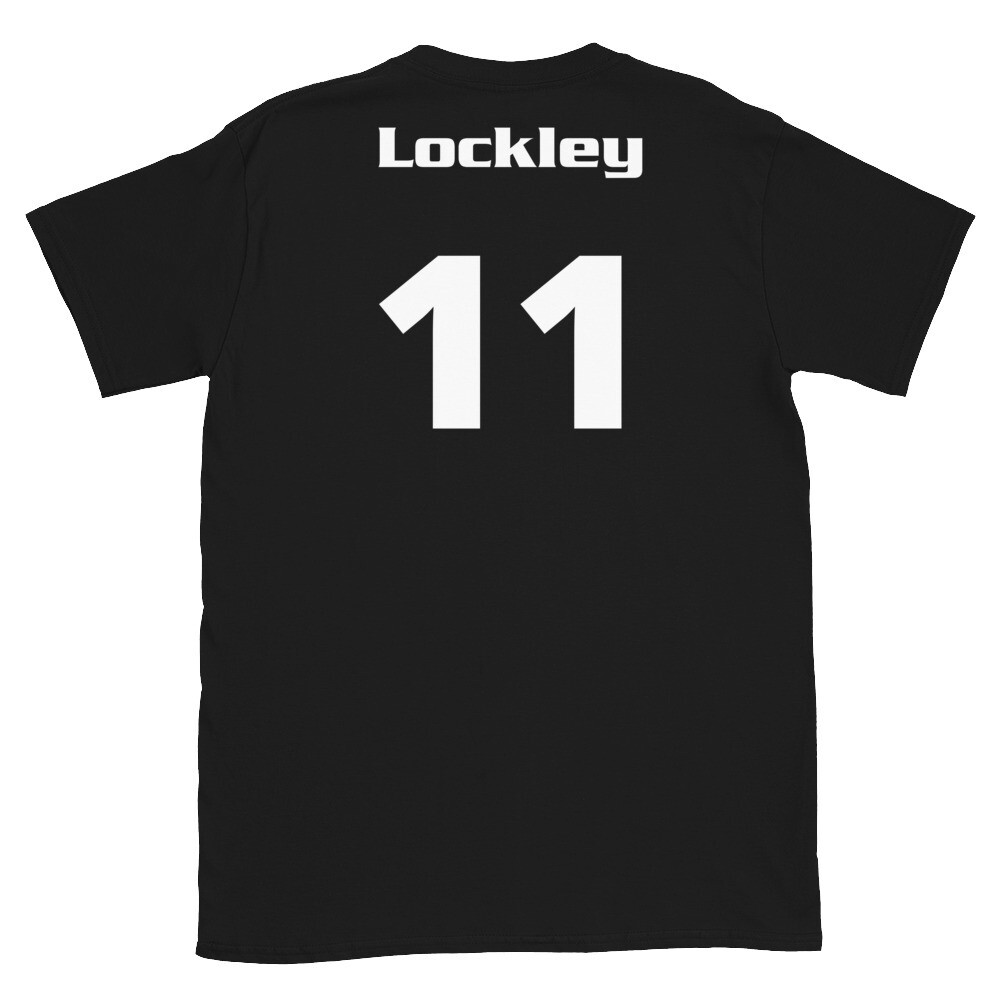 TLU Softball Number 11 Lockley Short-Sleeve Unisex T-Shirt, Color: Black, Size: S