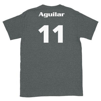 TLU Softball Number 11 Aguilar Short-Sleeve Unisex T-Shirt