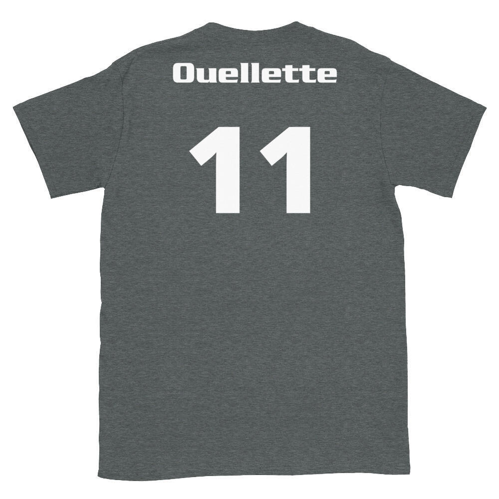 TLU Softball Number 11 Ouellette Short-Sleeve Unisex T-Shirt