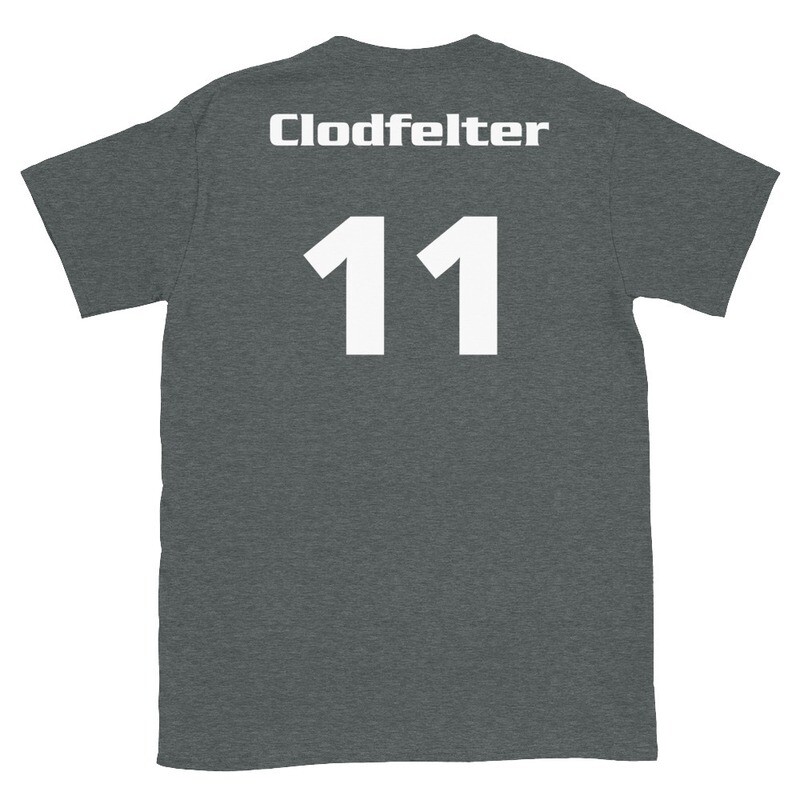 TLU Softball Number 11 Clodfelter Short-Sleeve Unisex T-Shirt