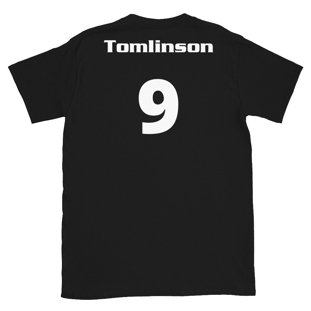 TLU Softball Number 9 Tomlinson Short-Sleeve Unisex T-Shirt, Color: Black, Size: S