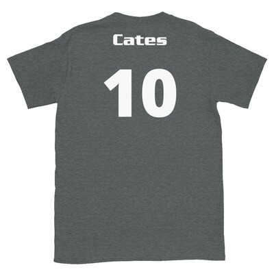TLU Softball Number 10 Cates Short-Sleeve Unisex T-Shirt