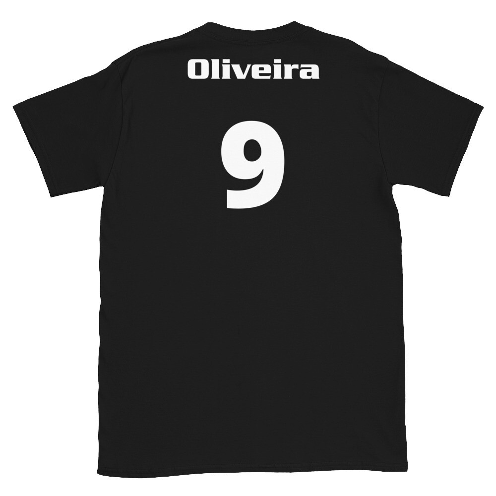 TLU Softball Number 9 Oliveira Short-Sleeve Unisex T-Shirt, Color: Black, Size: S