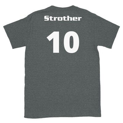 TLU Softball Number 10 Strother Short-Sleeve Unisex T-Shirt