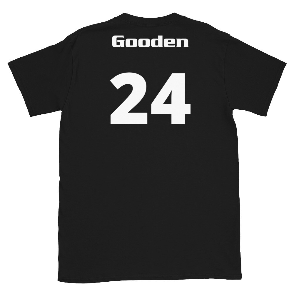 TLU Softball Number 24 Gooden Short-Sleeve Unisex T-Shirt, Color: Black, Size: S