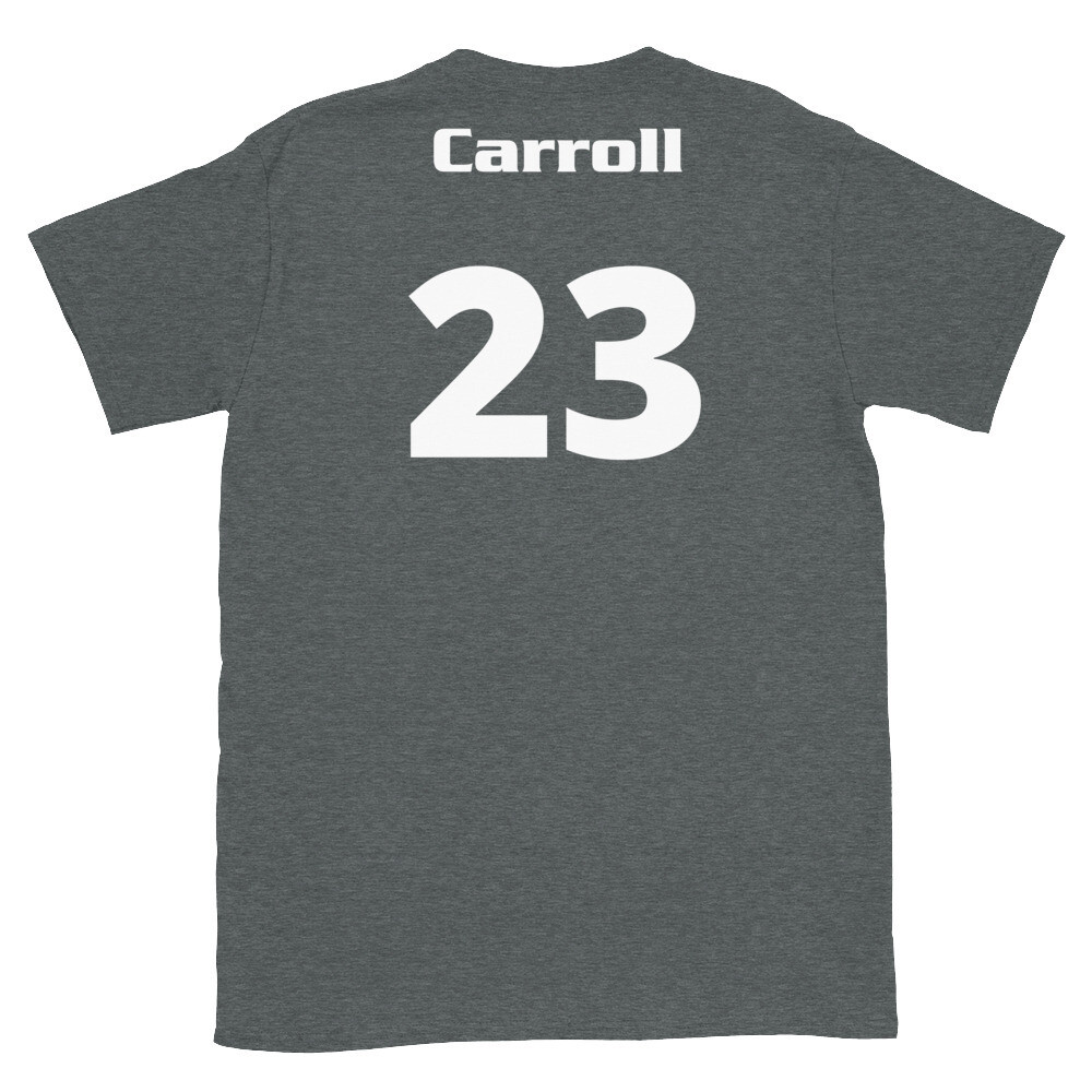 TLU Softball Number 23 Carroll Short-Sleeve Unisex T-Shirt