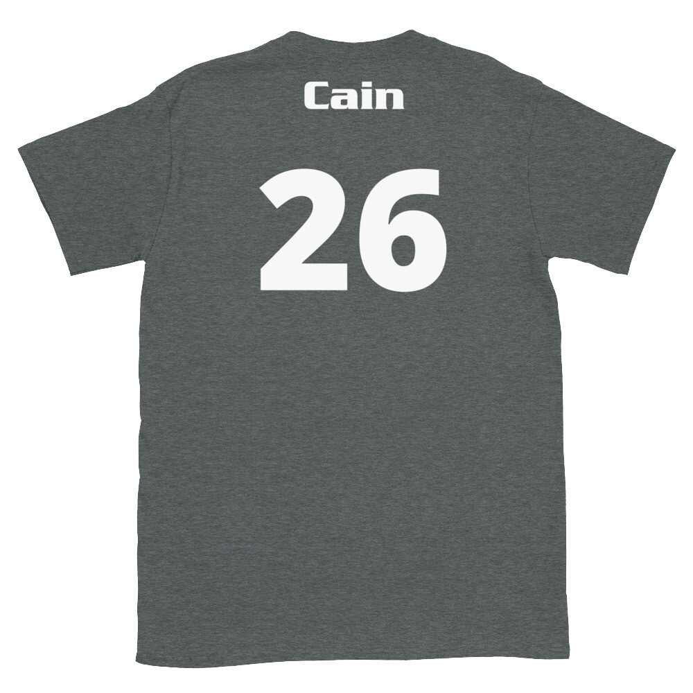 TLU Softball Number 26 Cain Short-Sleeve Unisex T-Shirt