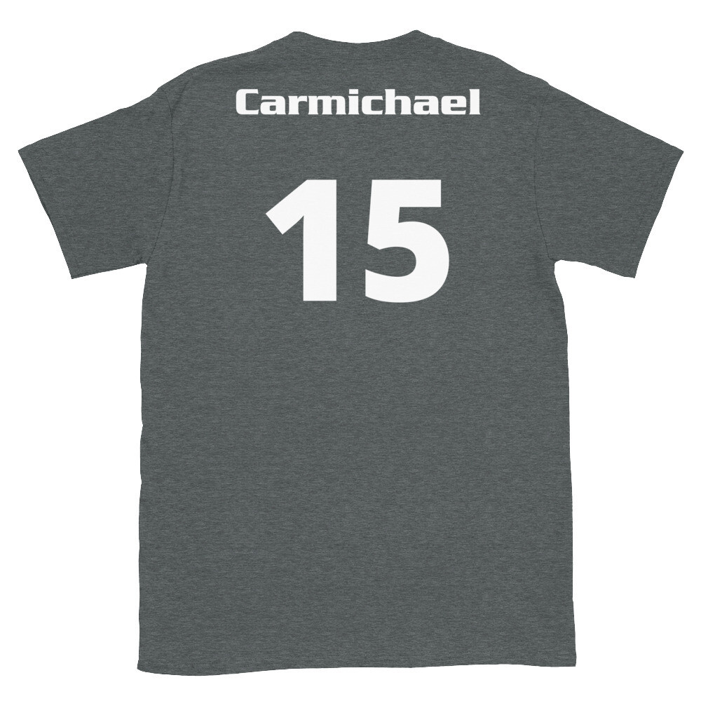 TLU Softball Number 15 Carmichael Short-Sleeve Unisex T-Shirt