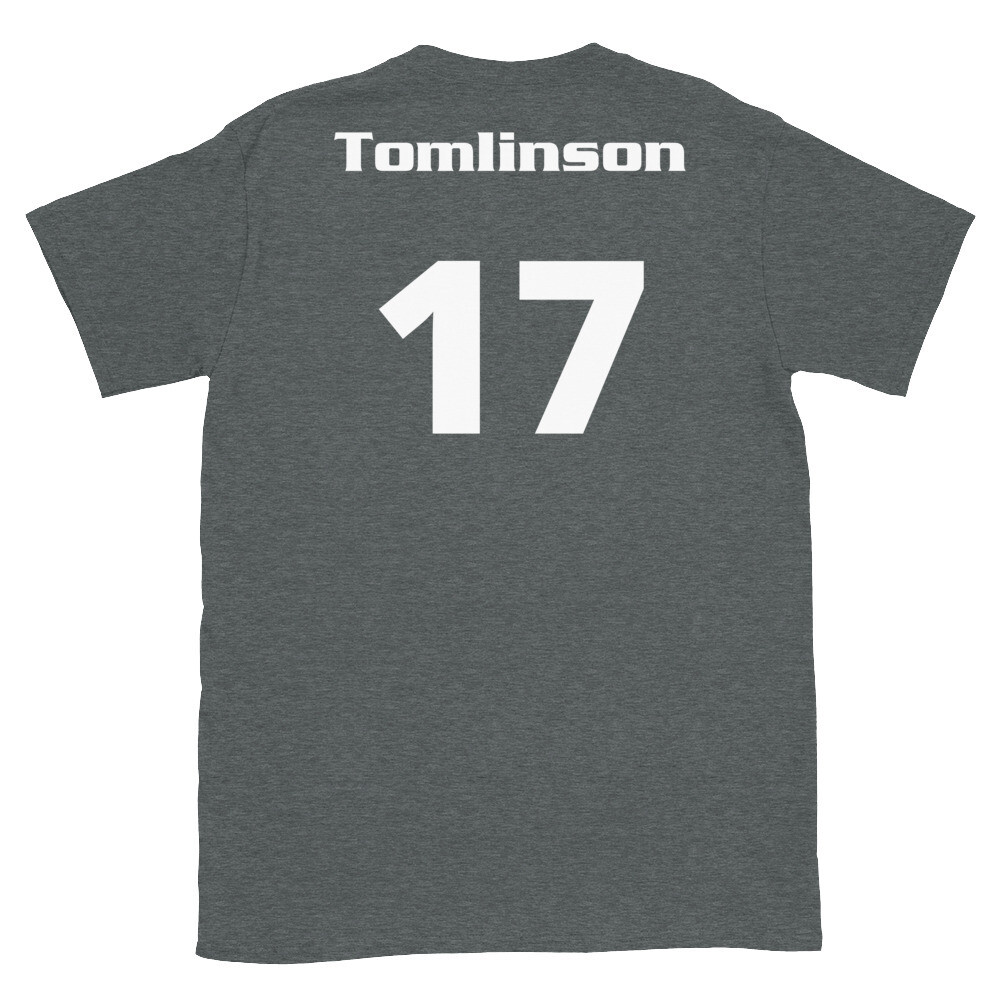 TLU Softball Number 17 Tomlinson Short-Sleeve Unisex T-Shirt