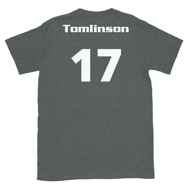 TLU Softball Number 17 Tomlinson Short-Sleeve Unisex T-Shirt