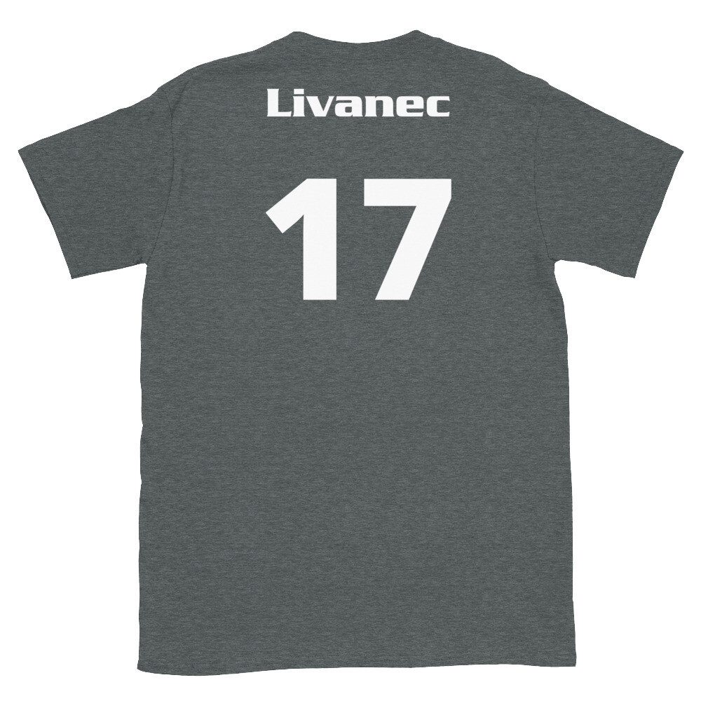 TLU Softball Number 17 Livanec Short-Sleeve Unisex T-Shirt