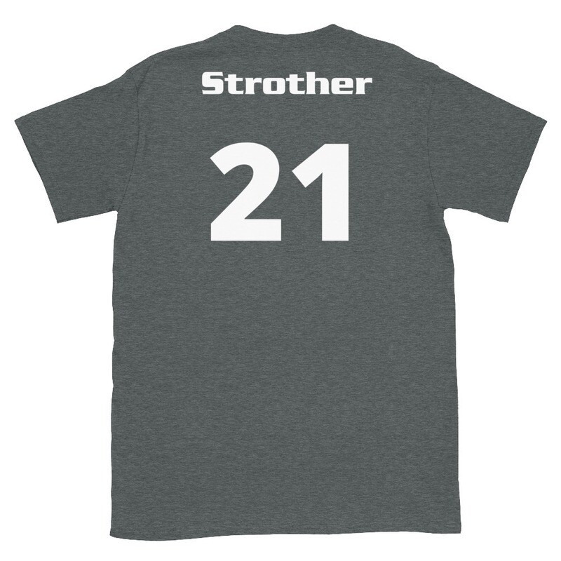 TLU Softball Number 21 Strother Short-Sleeve Unisex T-Shirt