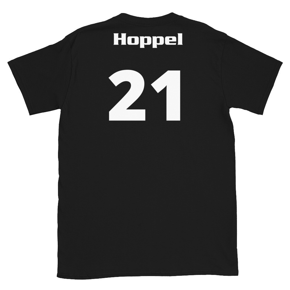 TLU Softball Number 21 Hopel Short-Sleeve Unisex T-Shirt, Color: Black, Size: S