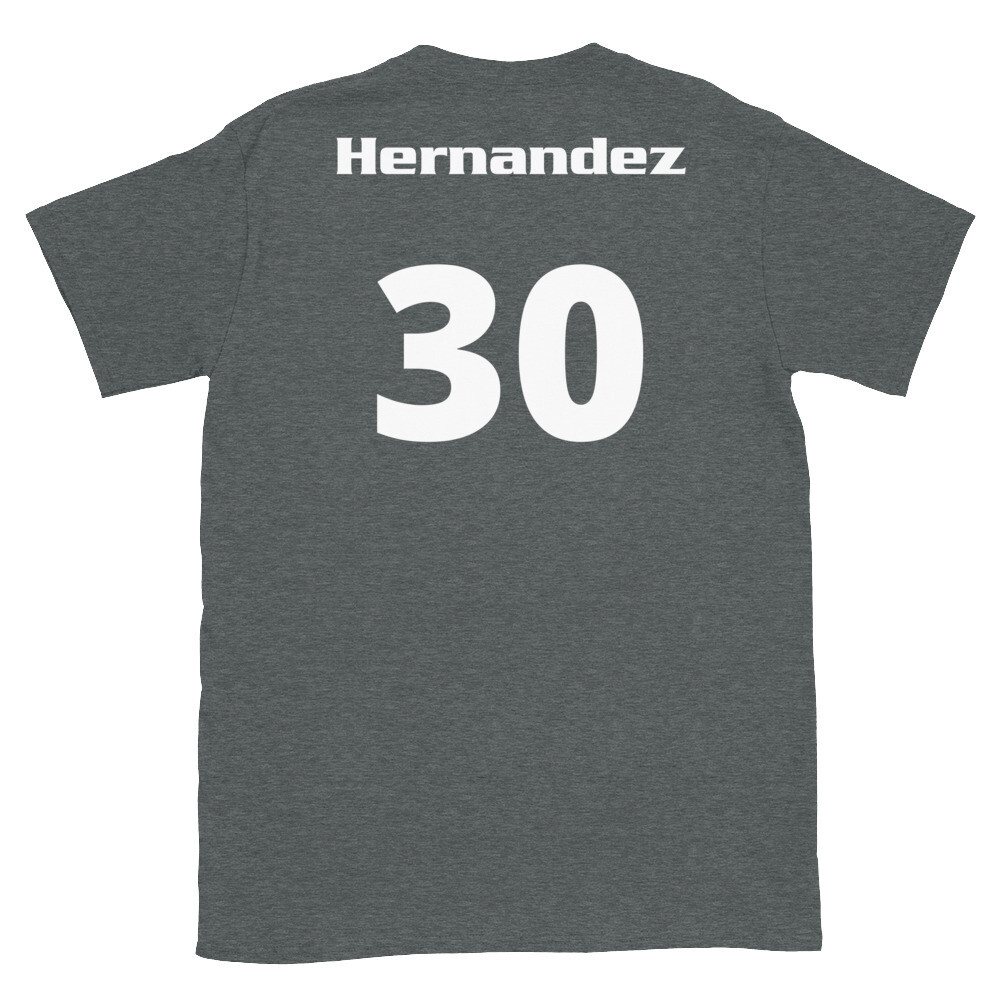 TLU Softball Number 30 Hernandez Short-Sleeve Unisex T-Shirt