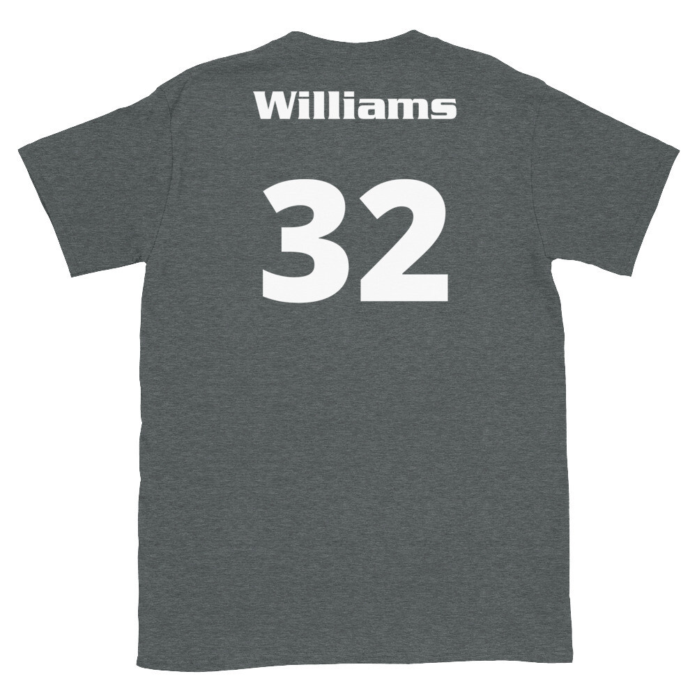 TLU Softball Number 32 Williams Short-Sleeve Unisex T-Shirt