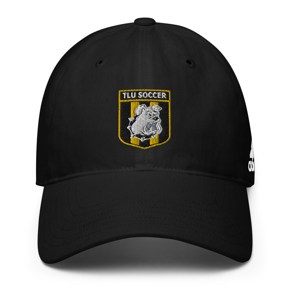 TLU Soccer Colored Crest Performance Golf Cap, Color: Black