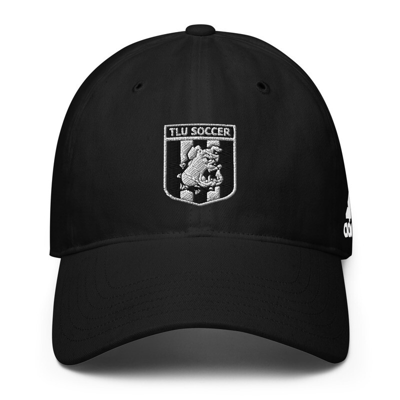 TLU Soccer B/W Crest Performance Golf Cap, Color: Black