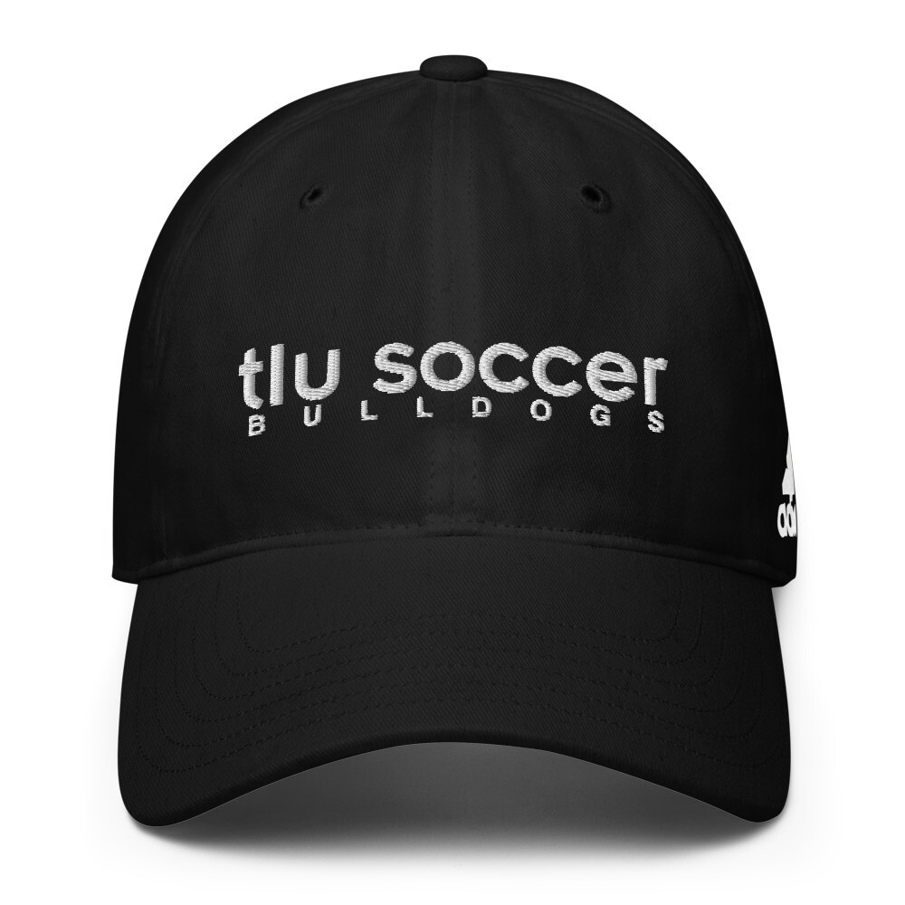 TLU Soccer Bulldogs White Performance Golf Cap, Color: Black