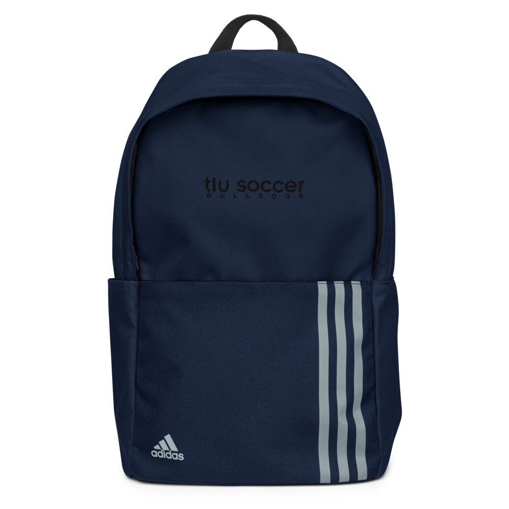 TLU Soccer Bulldogs Black Adidas Backpack, Color: Collegiate Navy