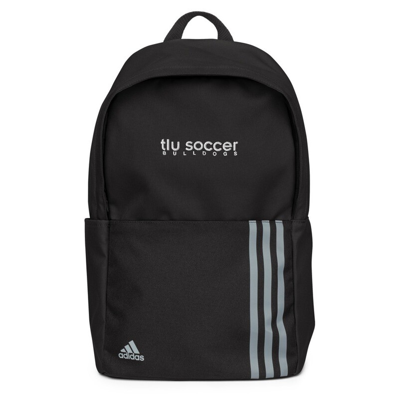 TLU Soccer Bulldogs White Adidas Backpack