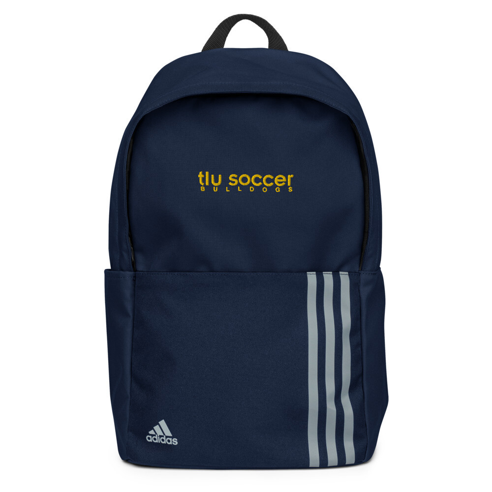 TLU Soccer Bulldogs Gold Adidas Backpack, Color: Collegiate Navy