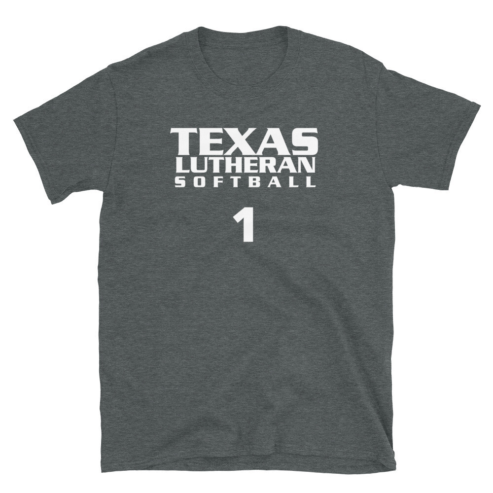 TLU Softball Number 1 Short-Sleeve Unisex T-Shirt